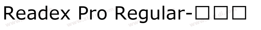 Readex Pro Regular字体转换